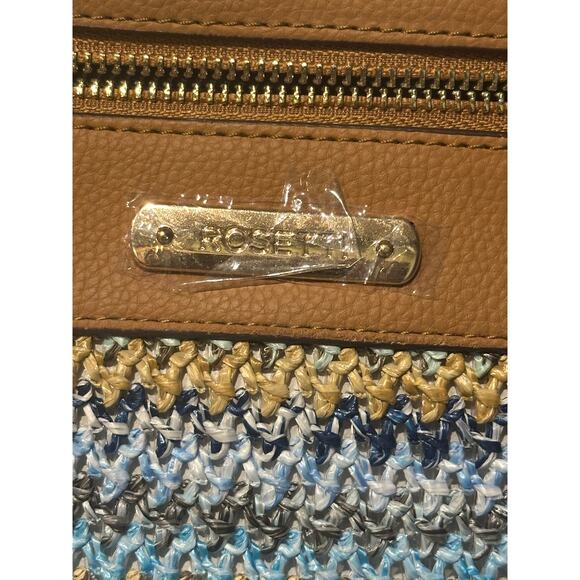 Rosetti Double Handle Tote Bag Purse Shoreline Straw NWOT - 2 Pieces coin purse - Picture 3 of 9